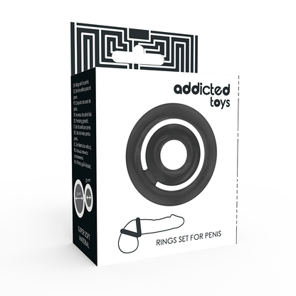 JUGUETES ADICTO - POTENZ - ANILLO C PARA PENE NEGRO