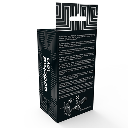 ADDICTED TOYS - PLUG ANAL CON DOBLE ANILLO PARA PENE Y TESTÍCULOS NEGRO