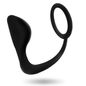 JUGUETES ADICTOS - PLUG ANAL CON ANILLO NEGRO PARA EL PENE