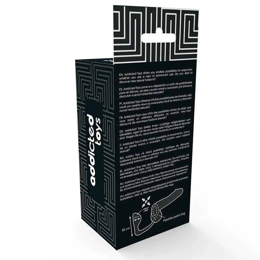 Addicted Toys – Plug Anal avec Anneau Pénis Noir