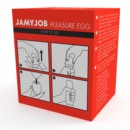 JAMYJOB - MASTURBADOR ROJO HUEVO VERSIÓN DISCRETA