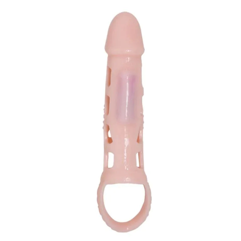 Baile – Couverture Dextension de Pénis avec Vibration et Sangle Naturelle 13,5 cm
