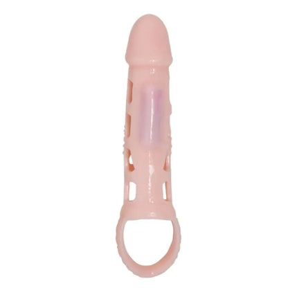 Baile – Couverture Dextension de Pénis avec Vibration et Sangle Naturelle 13,5 cm