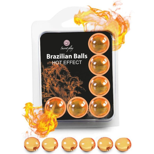 SECRETPLAY - SET 6 BRÉSILIENNES BALLES EFFET CHALEUR