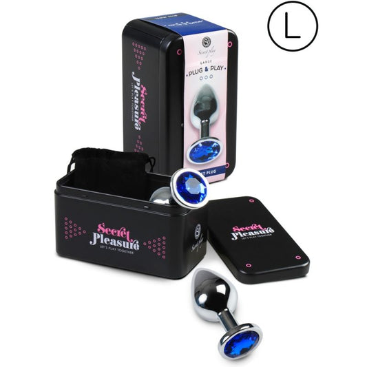 SECRETPLAY - ANAL PLUG TAILLE L BLEU