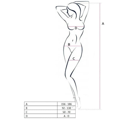 Passion – Femme Bs055 Bodystocking Rouge taille Unique