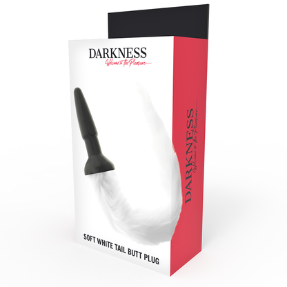 DARKNESS - ANAL PLUG IN SILICONE AVEC QUEUE BLANCHE