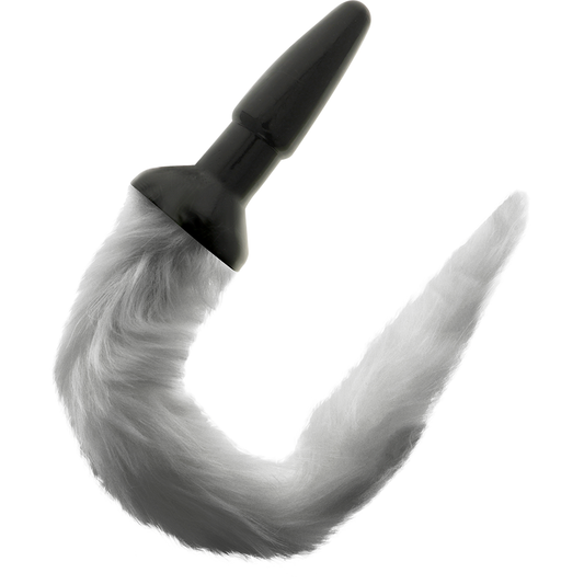 DARKNESS - ANAL PLUG IN SILICONE AVEC QUEUE GRISE