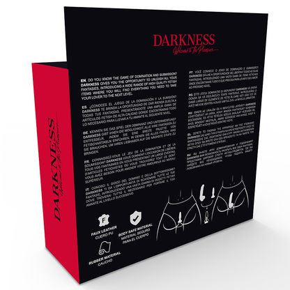 DARKNESS - BRAGUITAS CON PLUG Y DILDO INTERCAMBIABLES