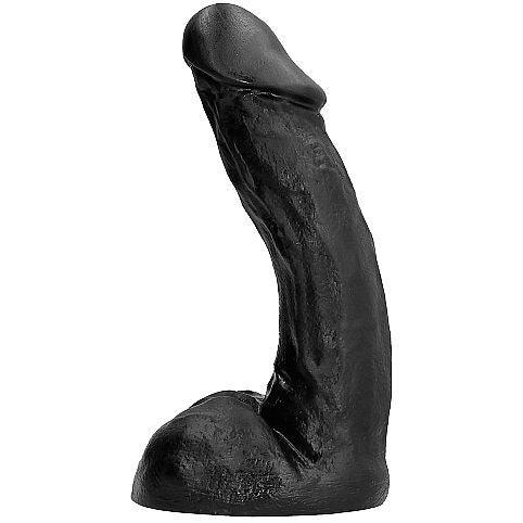 All Black Benny AB66 noir, produit seul courbé avec base et reliefs anatomiques