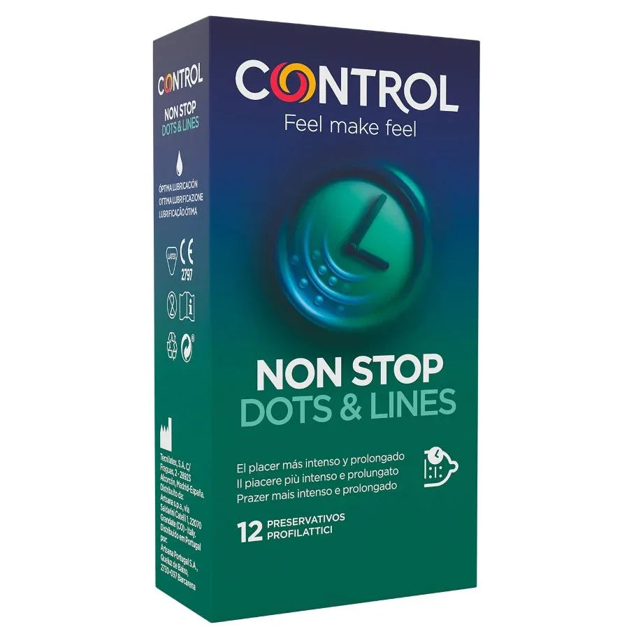Control – Nonstop Dots And Lines Condoms 12 Units