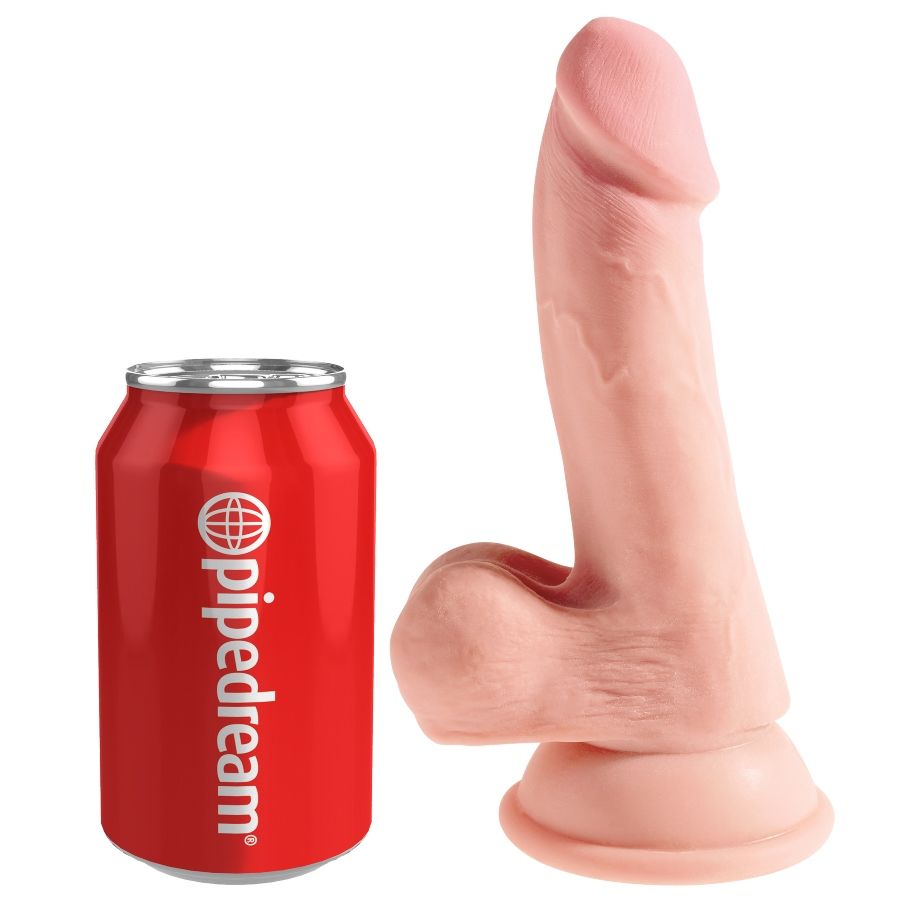 KING COCK - DILDO DE TRIPLE DENSIDAD DE 14 CM