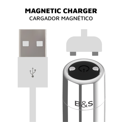 Vibrateur balle magnétique vibrante kailan 2 argent – Black & Silver