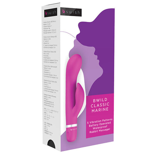 B SWISH - VIBRADOR CLÁSICO BWILD CONEJO MARINO CEREZA