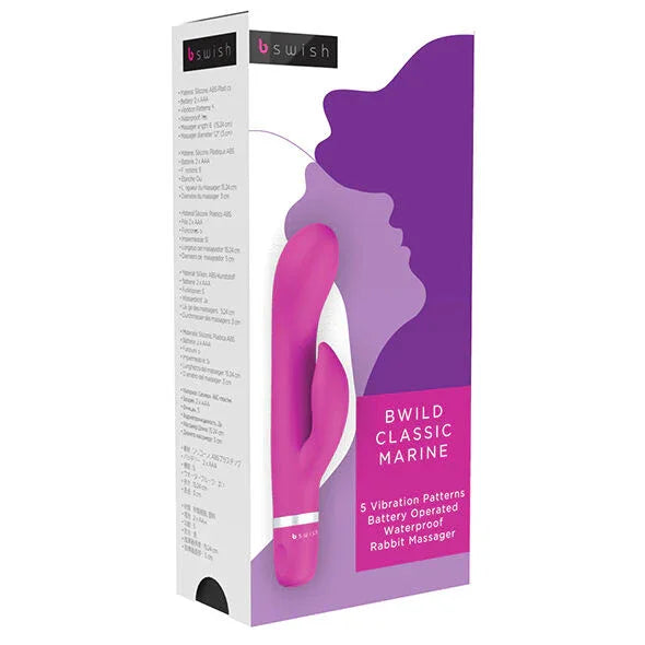 B Swish – Vibrateur Bwild Classic Marine Rabbit Cerise