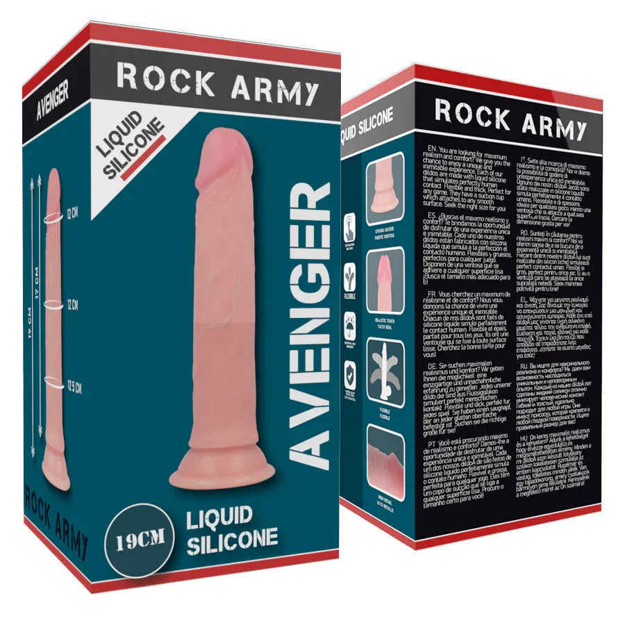 Rockarmy – Liquide Silicone Premium Avenger Realistic 19 cm O 3.98 cm