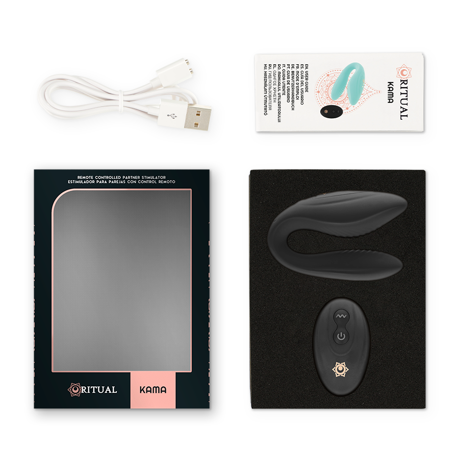 RITHUAL - TÉLÉLÉCOMMANDE KAMA POUR COUPLES AZABACHE