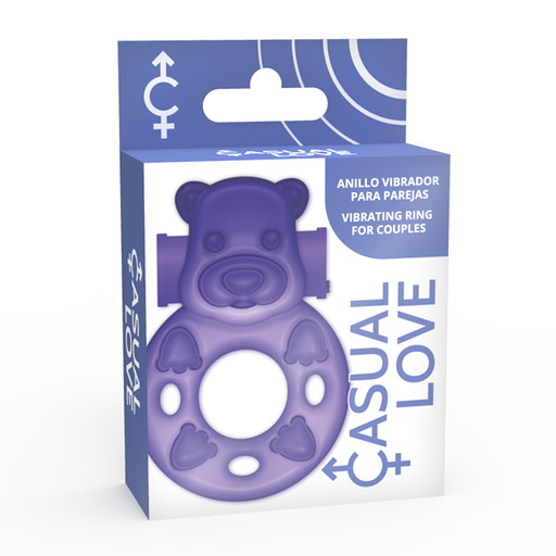 CASUAL LOVE - ANILLO VIBRADOR 26 CONEJITO LILA