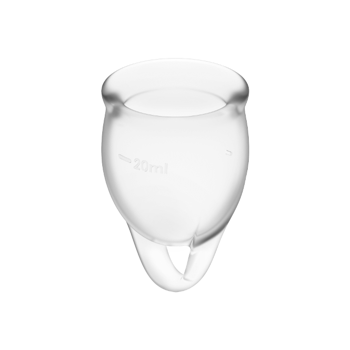 SATISFYER - FEEL CONFIDENT KIT COPA MENSTRUAL TRANSPARENT 15 + 20 ML