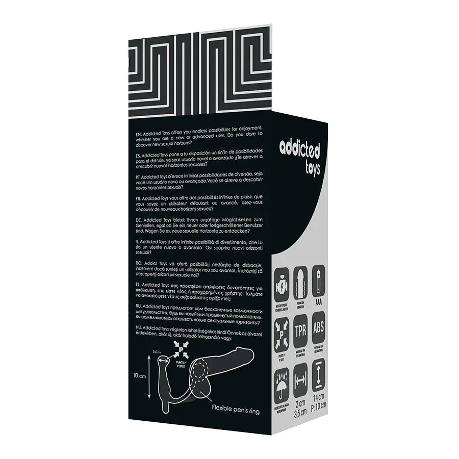 Addicted Toys – Vibrateur Prost Tico Noir 10 cm