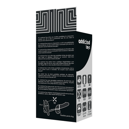 ADDICTED TOYS - PLUG ANAL CON DOBLE ANILLO NEGRO