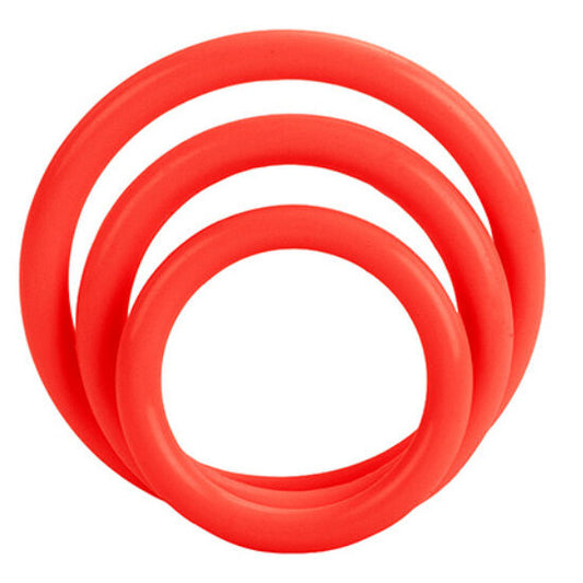 CALEXOTICS - RED ERECTION RING SET OF THREE