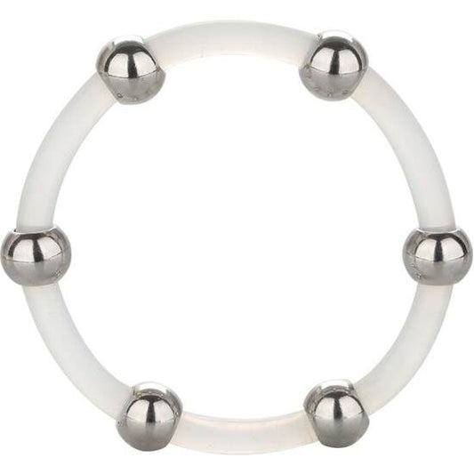 CALEXOTICS - XL STEEL BEADED SILICONE RING