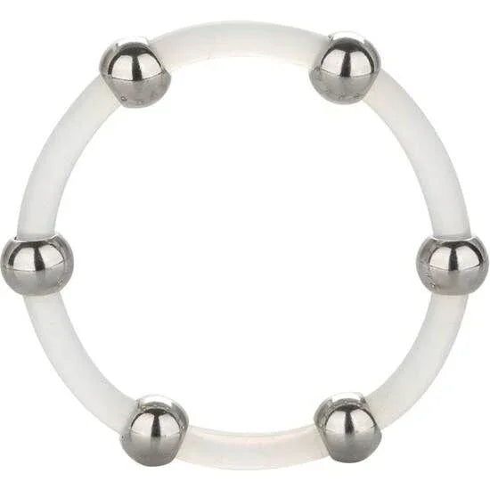 Calexotics – Bague en Silicone Perlée Acier XL
