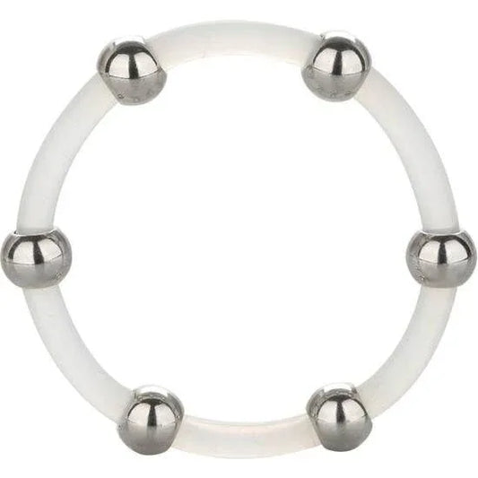 Calexotics – Bague en Silicone Perlée Acier XL