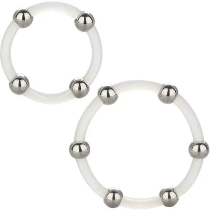Calexotics – Ensemble de Bagues en Silicone Perlées en Acier