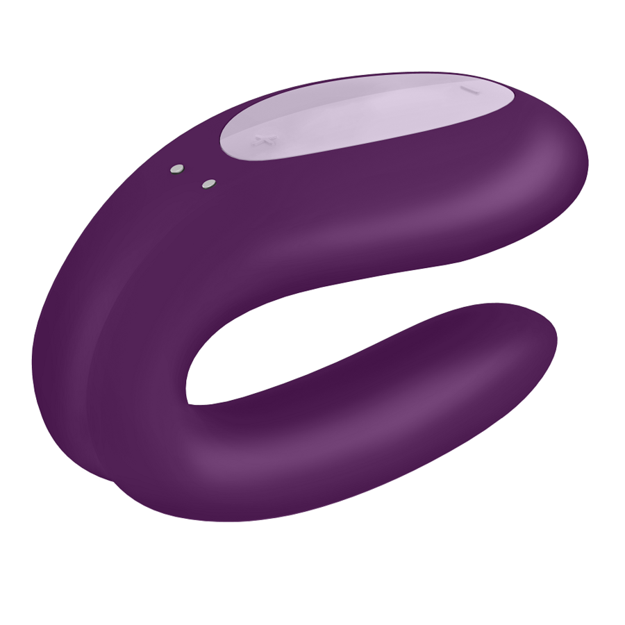 SATISFYER - DOUBLE JOY WITH APP PURPLE