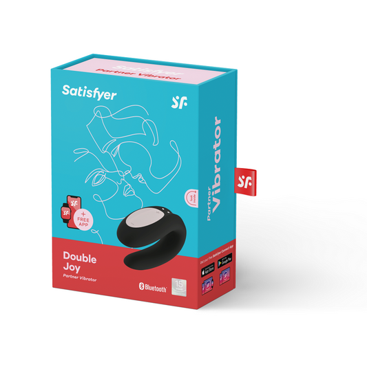 SATISFYER - DOUBLE JOY WITH APP PURPLE