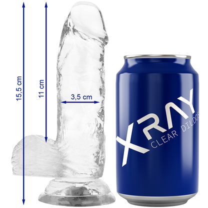 Bite transparente avec boules 15.5 cm -o- 3.5 cm – X Ray