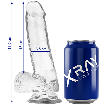 Bite transparente avec boules 18.5 cm -o- 3.8 cm – X Ray