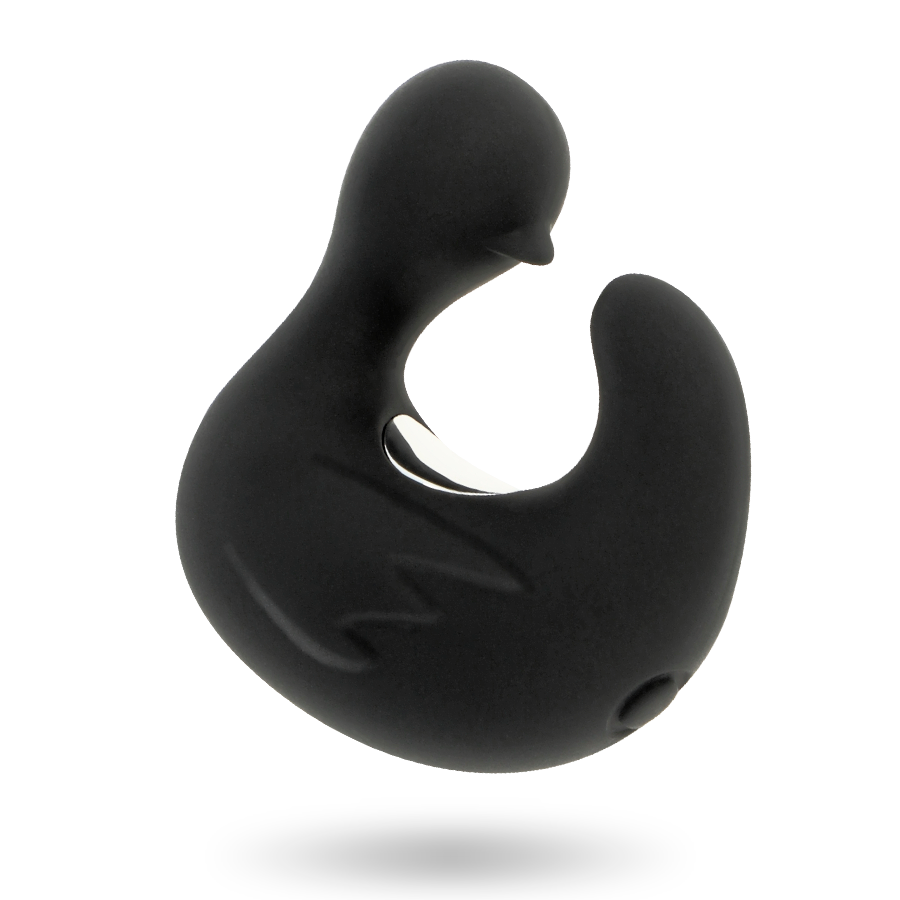 Dé à dés à canard rechargeable en silicone stimulant duckymania – Black & Silver