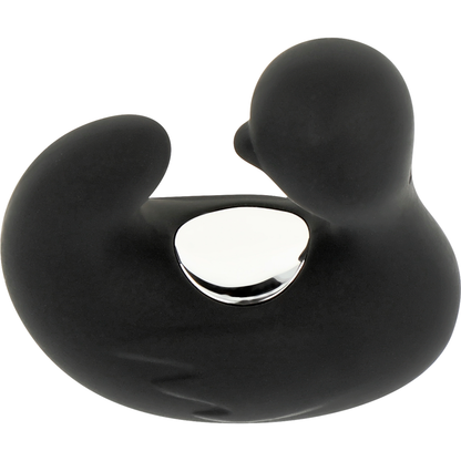 Dé à dés à canard rechargeable en silicone stimulant duckymania – Black & Silver