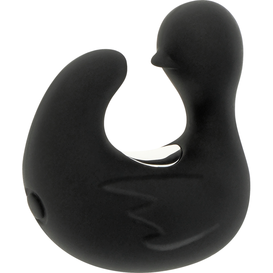Dé à dés à canard rechargeable en silicone stimulant duckymania – Black & Silver