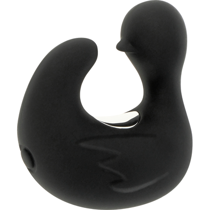 Dé à dés à canard rechargeable en silicone stimulant duckymania – Black & Silver