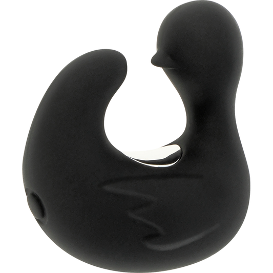 Dé à dés à canard rechargeable en silicone stimulant duckymania – Black & Silver
