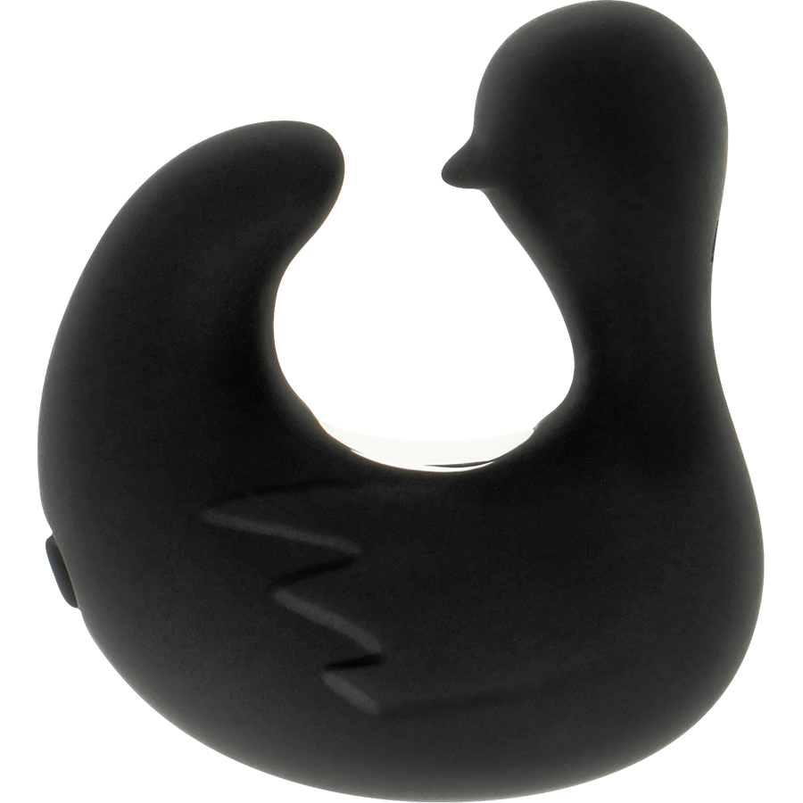 Dé à dés à canard rechargeable en silicone stimulant duckymania – Black & Silver