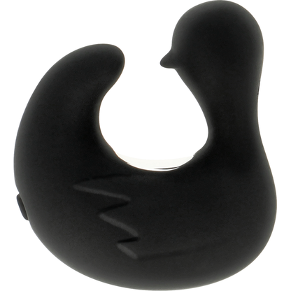 Dé à dés à canard rechargeable en silicone stimulant duckymania – Black & Silver