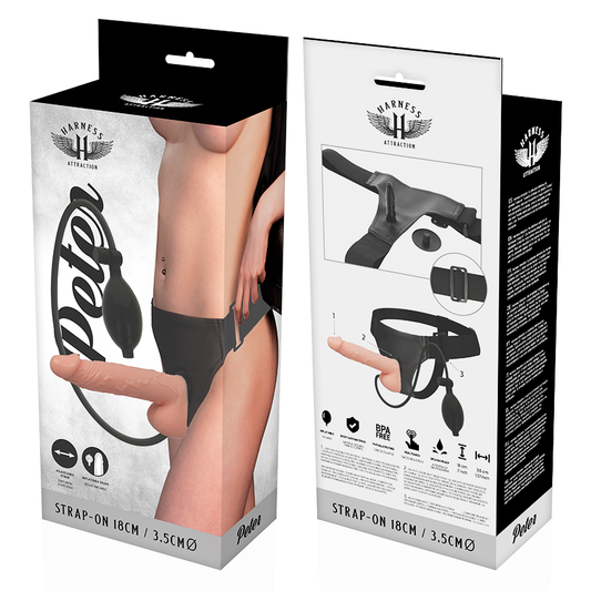 ARNÉS ATRACCIÓN - PETER REINS CON PENE INFLABLE 18 CM -O- 3,5 CM