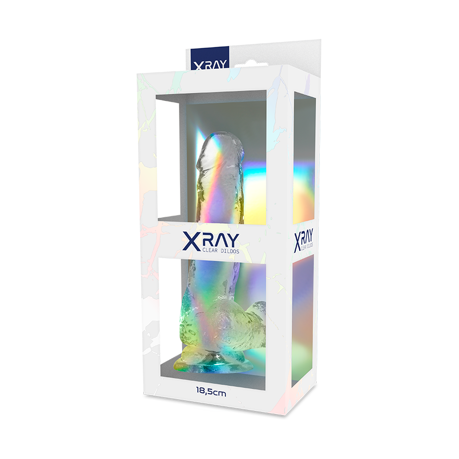 Bite transparente avec boules 18.5 cm -o- 3.8 cm – X Ray