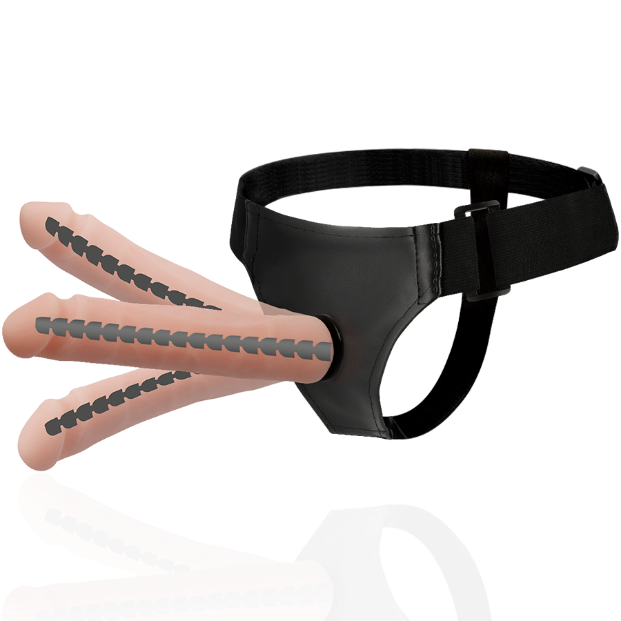 ARNÉS ATRACCIÓN - DERICK ARTICULABLE CARNE 22,5 CM -O- 4,5 CM