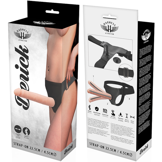 ARNÉS ATRACCIÓN - DERICK ARTICULABLE CARNE 22,5 CM -O- 4,5 CM