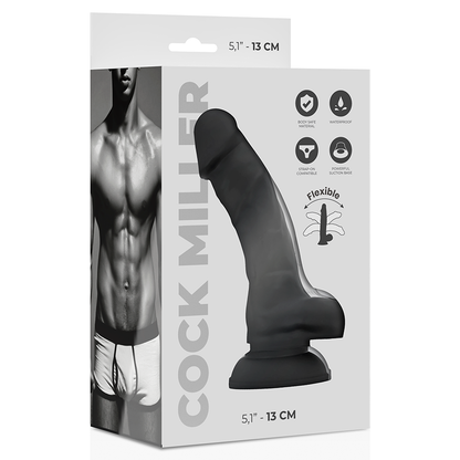 Silicone densité cocksil articulable noir 13 cm – Cock Miller