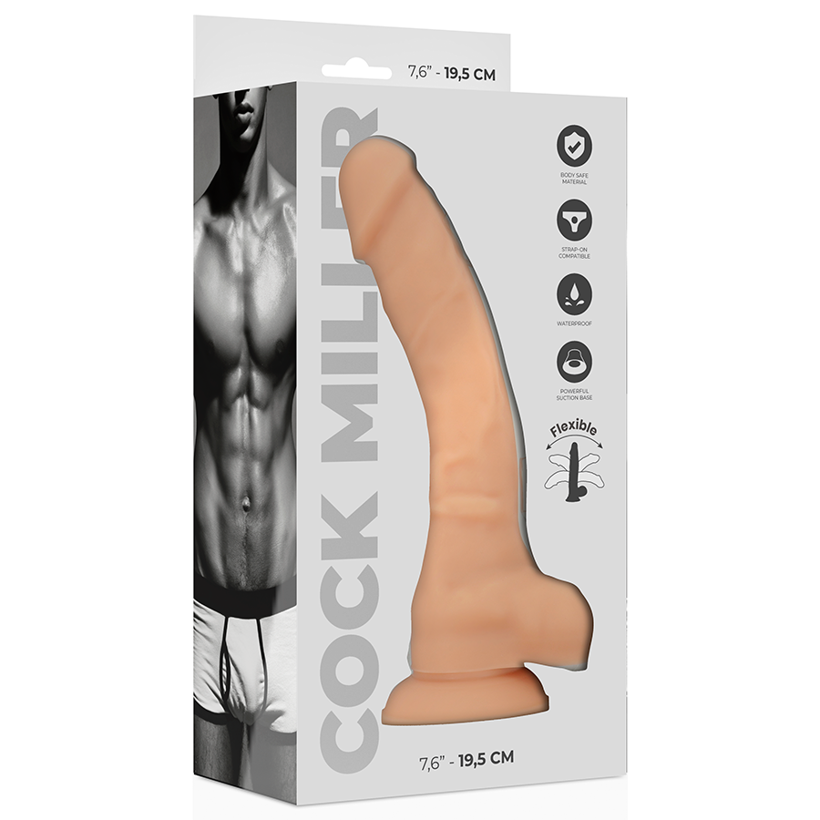 Gode réaliste silicone densité articulable chair 19,5 cm – Cock Miller