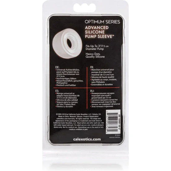Calexotics – Manchon de Pompe en Silicone Adv Transparent
