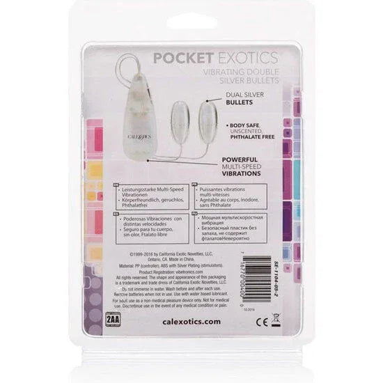 Calexotics – Balles Vibrantes Duo Argent