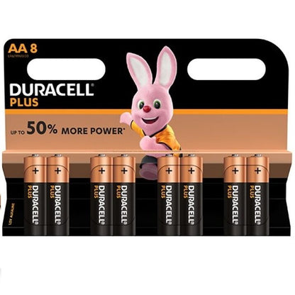 DURACELL - PILAS AA LR6 PLUS POWER 8 UNIDADES